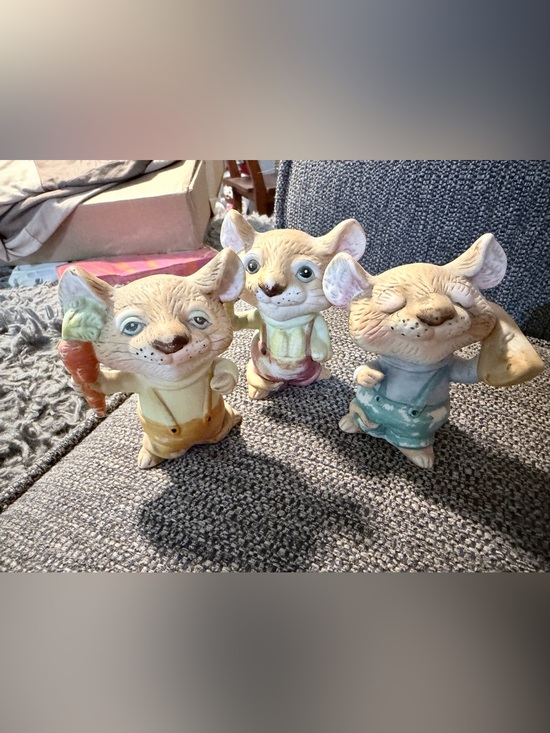 Homco Other - Vintage Homco Harvest Mice Figurines: Retro Farmhouse Decor
